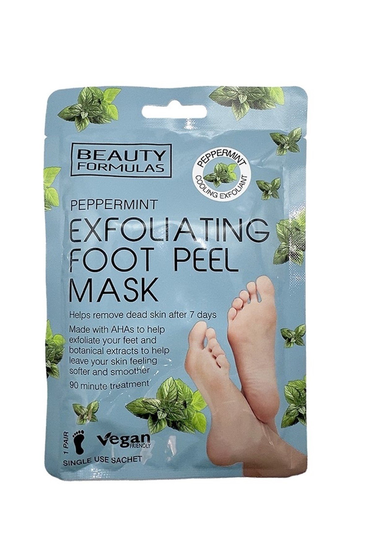 Beauty Formulas Peppermint Exfoliating Foot Peel Mask x1 Pair | Beauty ...